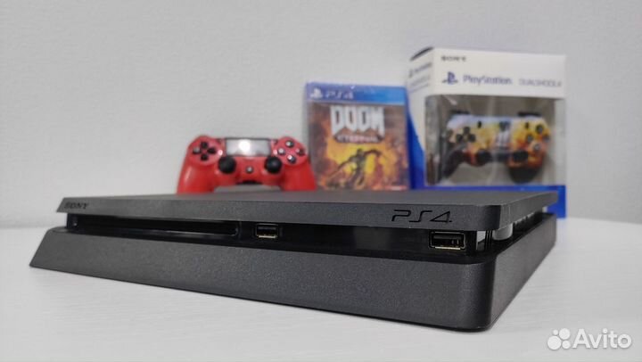 Sony PS4 + 79 игр и 2 геймпада