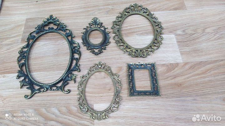 Настенные Рамки для фото старинная Бронза