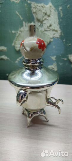 СССР Елочная Игрушка Самовар С Чайником