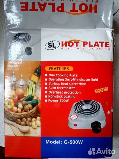 Переносная электрическая мини-плита настольная