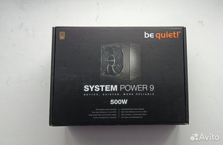 Блок питания be quiet 500w
