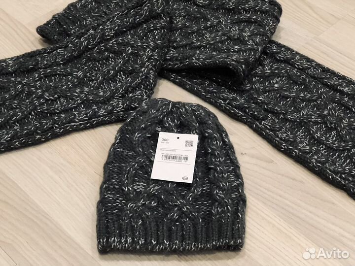 Новый женский комплект, шапка + шарф, Германия