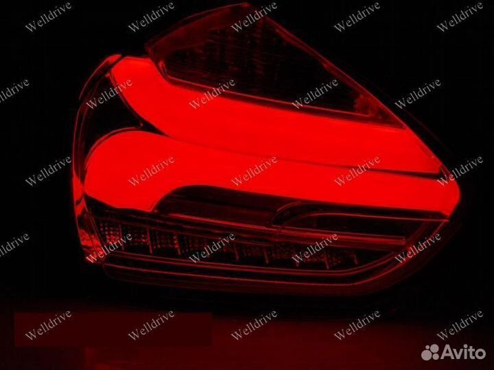 Фонари задние Ford Focus 3 15-18 HB черные SEQ LED