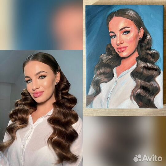 Портрет маслом на заказ по фото. Ручная работа