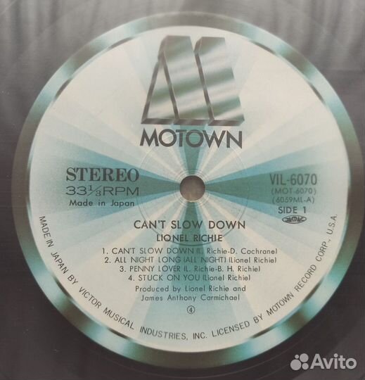Lionel Richie – Can't Slow Down-83-LP- Japan