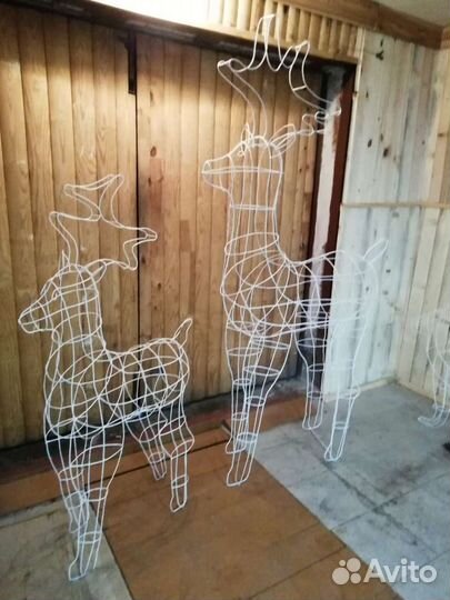 Инсталляция-Новогодний олень,световая фигура