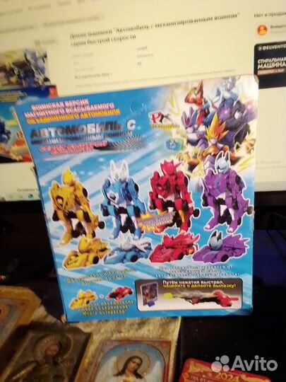 Игрушка Автомобиль с воином. Новая