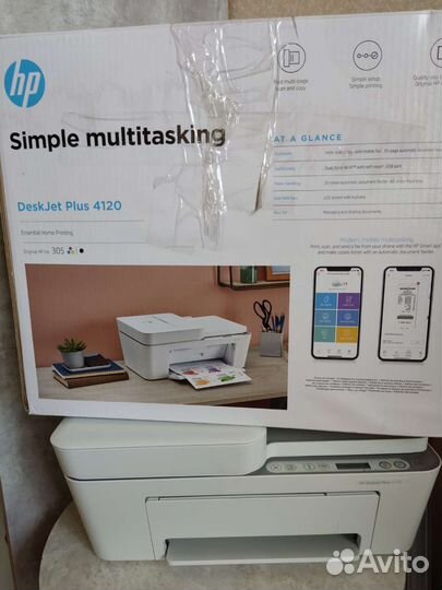 Мфу струйное цветное HP Desk jet Plus 4120