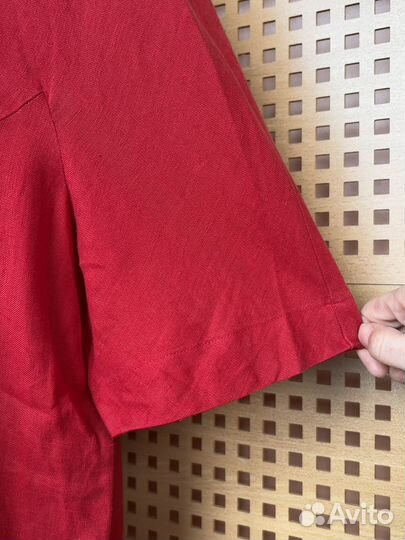 Льняная рубашка женская XL