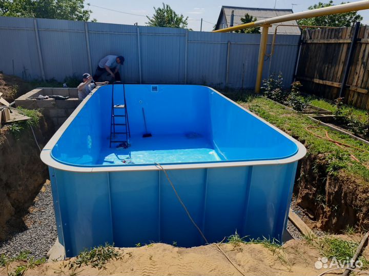 Бассейн Скругленный 4000х3000х1500мм