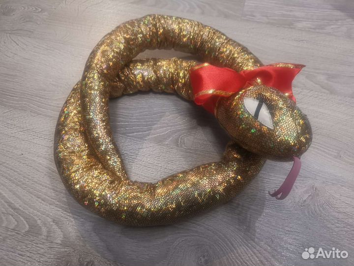 Мягкая игрушка змея ручной работы