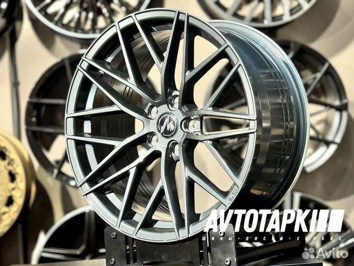 Диски литые R18 5x112 Faster Gun metal