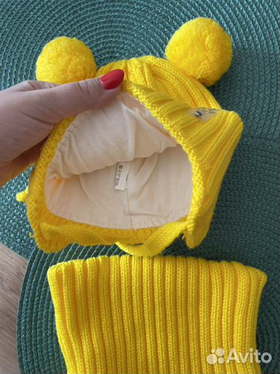 Комплект шапка и снуд детские