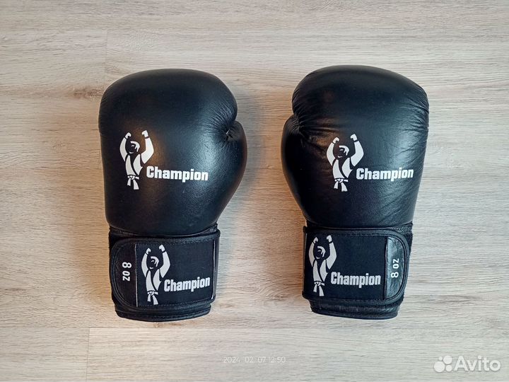 Боксерские перчатки. Натуральная кожа