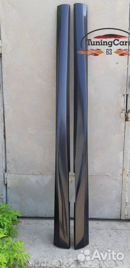 Накладки на пороги Хендай Элантра 2000 - 2010 г.в