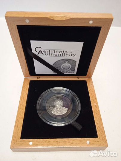 Монета серебро Николай Чудотворец