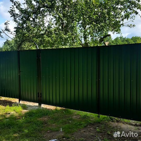 Забор из профнастила в Удомле