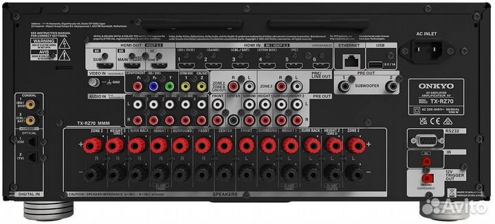 AV ресивер onkyo TX-RZ70 Black
