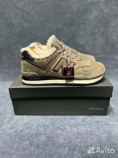 Кроссовки зимние New Balance 574 с мехом