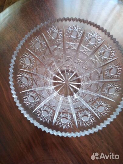 Хрустальная ваза чехия