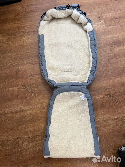 Конверт для новорожденного на овчине