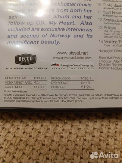 Концерт Sissel, 2002 г. На DVD