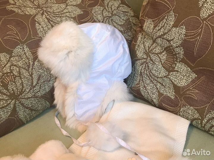 Комплект 3-5 лет шапка, варежки