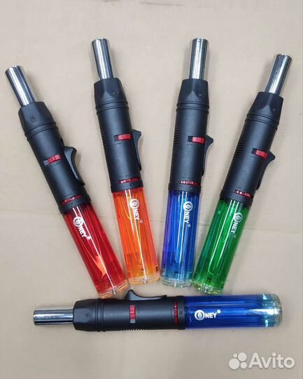 Зажигалка газовая турбо. Горелка мини газовая