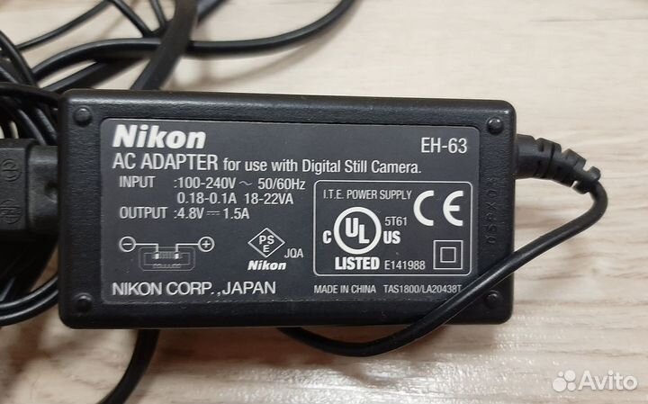 Зарядка Nikon EH-63 для фотоаппаратов Coolpix