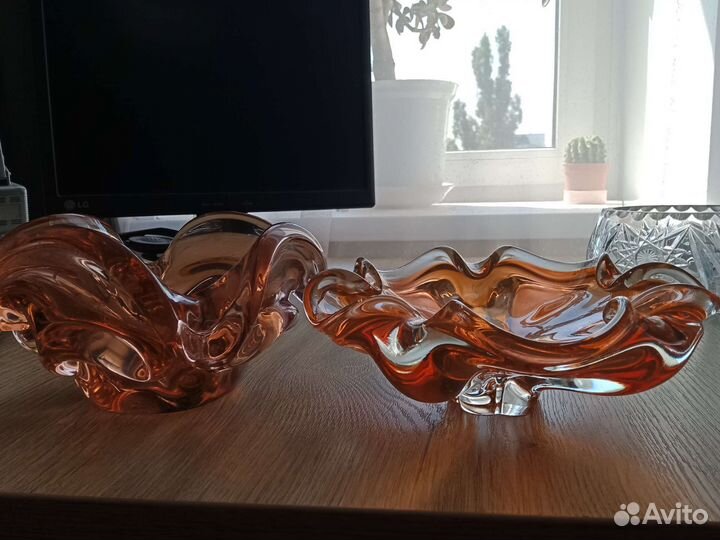 Салатник,конфетницы хрустальный СССР