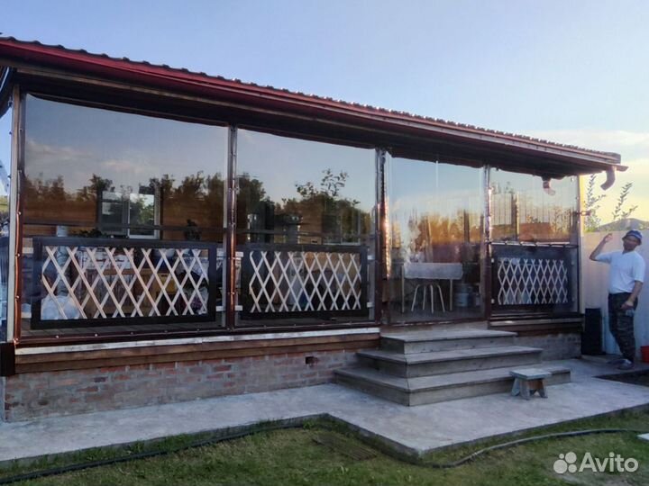 Мягкие окна пвх / Уличные шторы