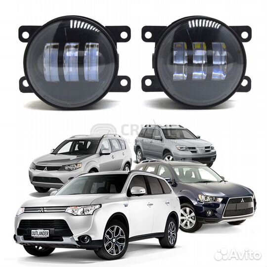 LED птф Crilinе EMC Mitsubishi Outlander