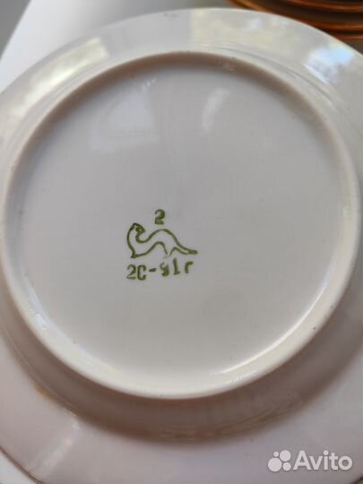 Набор тарелок фарфор 91г