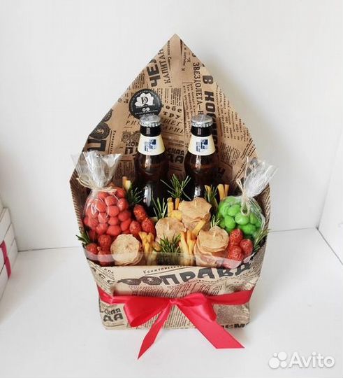 Мужской букет. Букет к пенному. Подарок мужчине