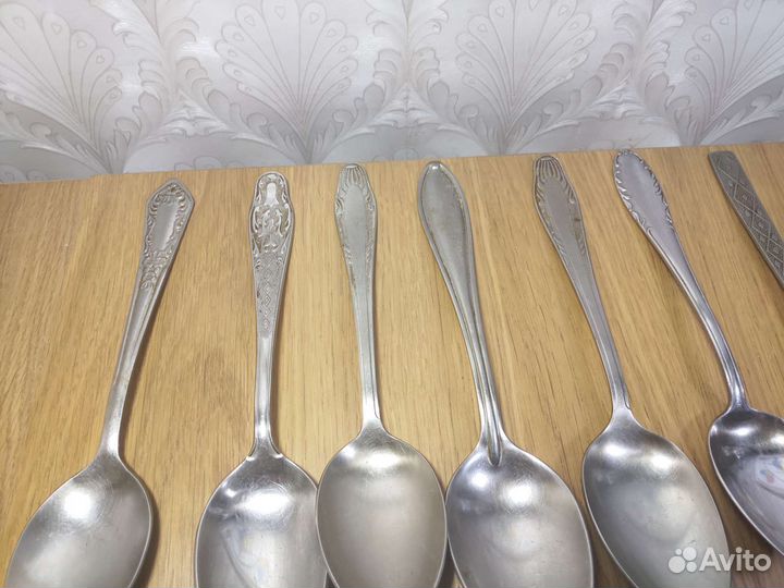 Столовые приборы ложки вилки ножи нерж сталь 22 шт