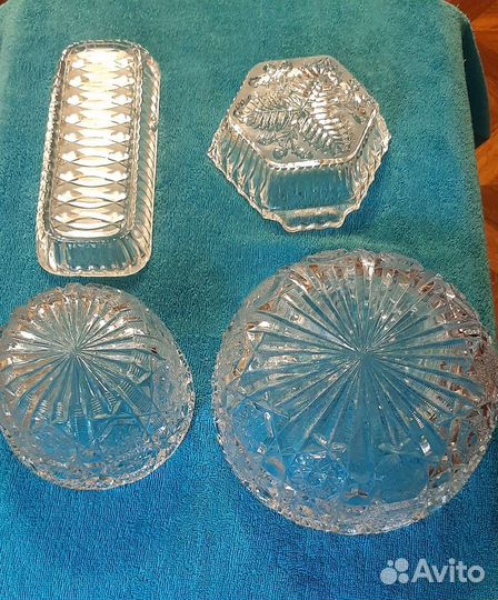 Салатник хрусталь СССР