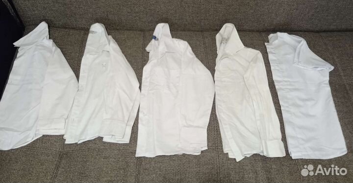 Рубашки белые рост от 110 до 128