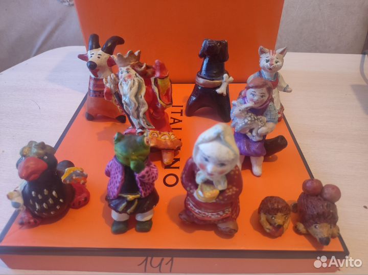 Глиняные игрушки свистульки ручной работы