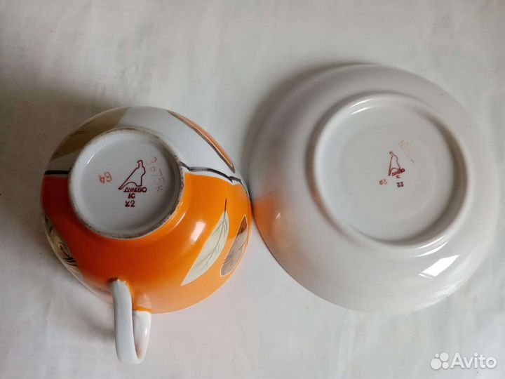 Чашка с блюдцем дулево