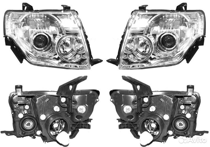 Фара Mitsubishi Pajero IV V 8 / 9 2006+ под ксенон