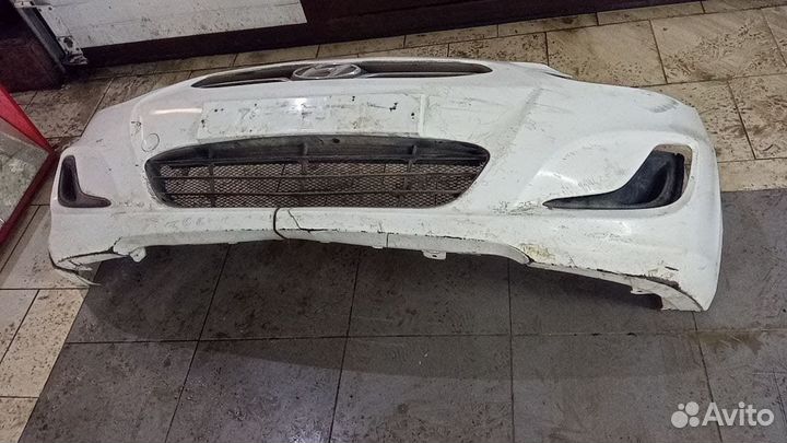 Бампер передний hyundai solaris дорест в сборе
