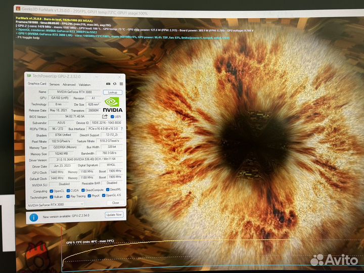 Видеокарта MSI RTX 3080 Gaming Z Trio в идеале