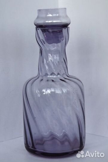 Графин Ваза Цветное стекло Неодимовое СССР