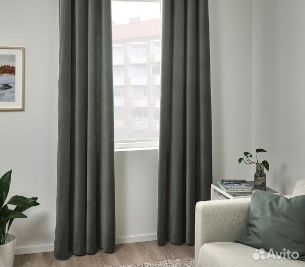 Гардины Икеа Санела серые, упаковка не открыта