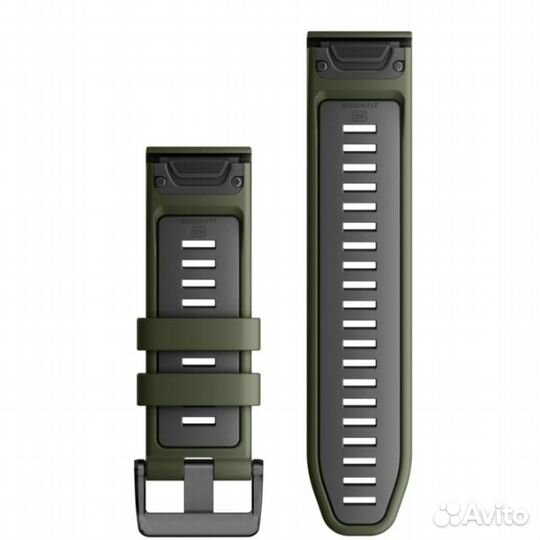 QuickFit 26 Watch Bands Moss/Graphite Silicone