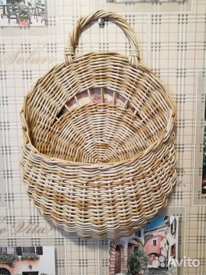 Плетёная корзина ручной работы