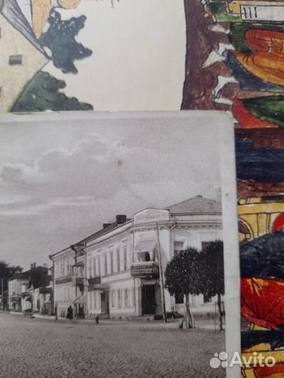 Открытка антикварная Новгород/Петербургская улица