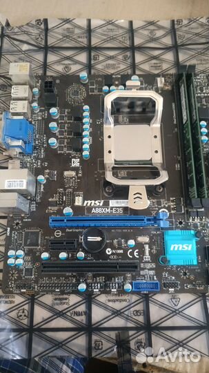 Материнская плата + проц+ оператива