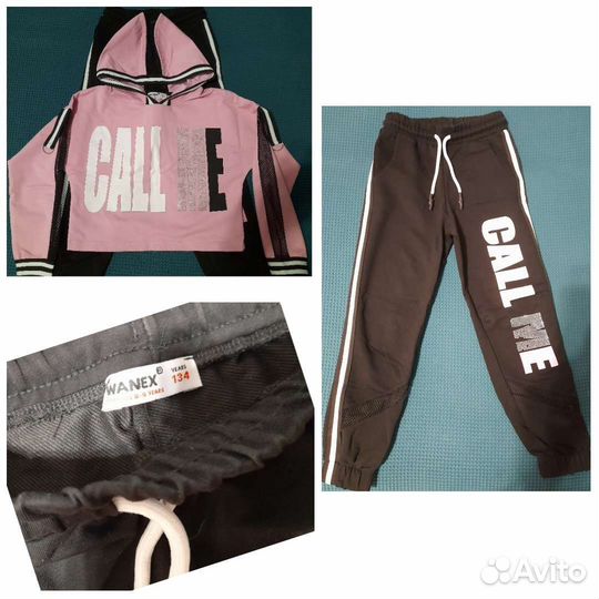 Спортивные костюмы на девочку рост 128-165