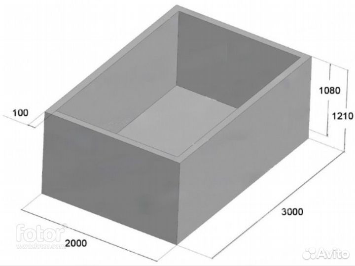 Погреб-конструктор из бетона М-400 / Кострома